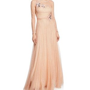 Peach colored Bridesmaid/Evening Event Gown
